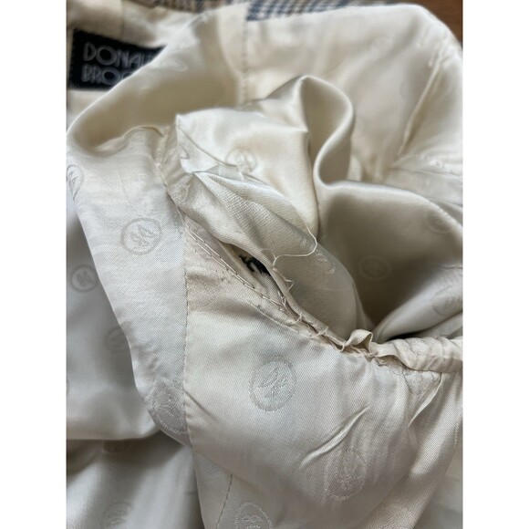 Vtg 80s Donald Brooks Trojan Deluxe of Hollywood Blazer Cashmere Plaid Mens 44 - Picture 11 of 13